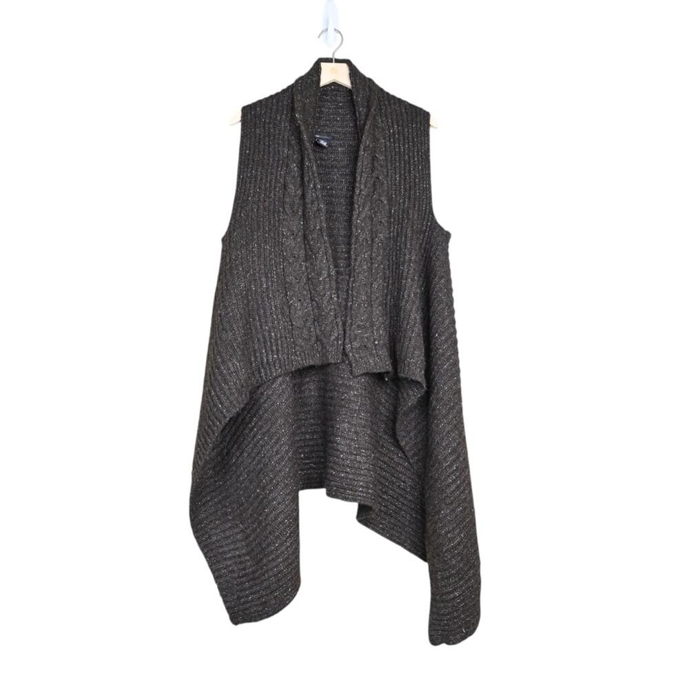 BCBGMaxazria Womens S/M Open Front Cardigan Sweater Vest